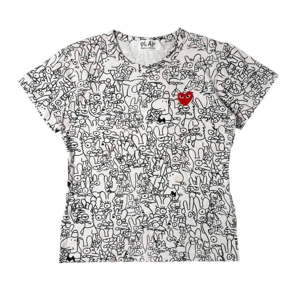 Comme des Garcons PLAY x Matt Groening AOP tee